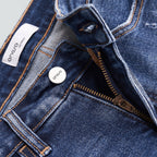 Baggy Wide Leg BBL Jeans for Women – Mid Low Rise Distressed Stretch Denim - Sundrift
