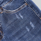 Baggy Wide Leg BBL Jeans for Women – Mid Low Rise Distressed Stretch Denim - Sundrift