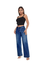 Baggy Wide Leg BBL Jeans for Women – Mid Low Rise Distressed Stretch Denim - Sundrift