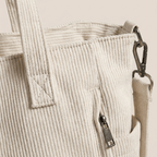 Corduroy Shoulder Bag for Women – Solid Colour Casual Handbag - Sundrift