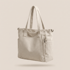 Corduroy Shoulder Bag for Women – Solid Colour Casual Handbag - Sundrift