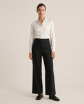 High Waist Wide Leg Trousers for Women – Loose Business Casual Work Pants - Sundrift
