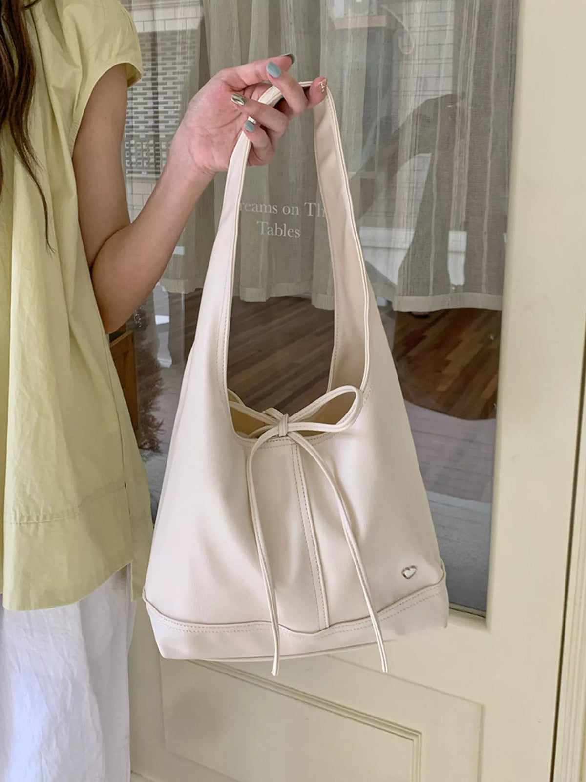 Knotted Leather Shoulder Bag for Women – Minimalist Everyday Handbag - Sundrift