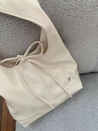 Knotted Leather Shoulder Bag for Women – Minimalist Everyday Handbag - Sundrift