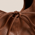 Knotted Leather Shoulder Bag for Women – Minimalist Everyday Handbag - Sundrift