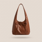 Knotted Leather Shoulder Bag for Women – Minimalist Everyday Handbag - Sundrift