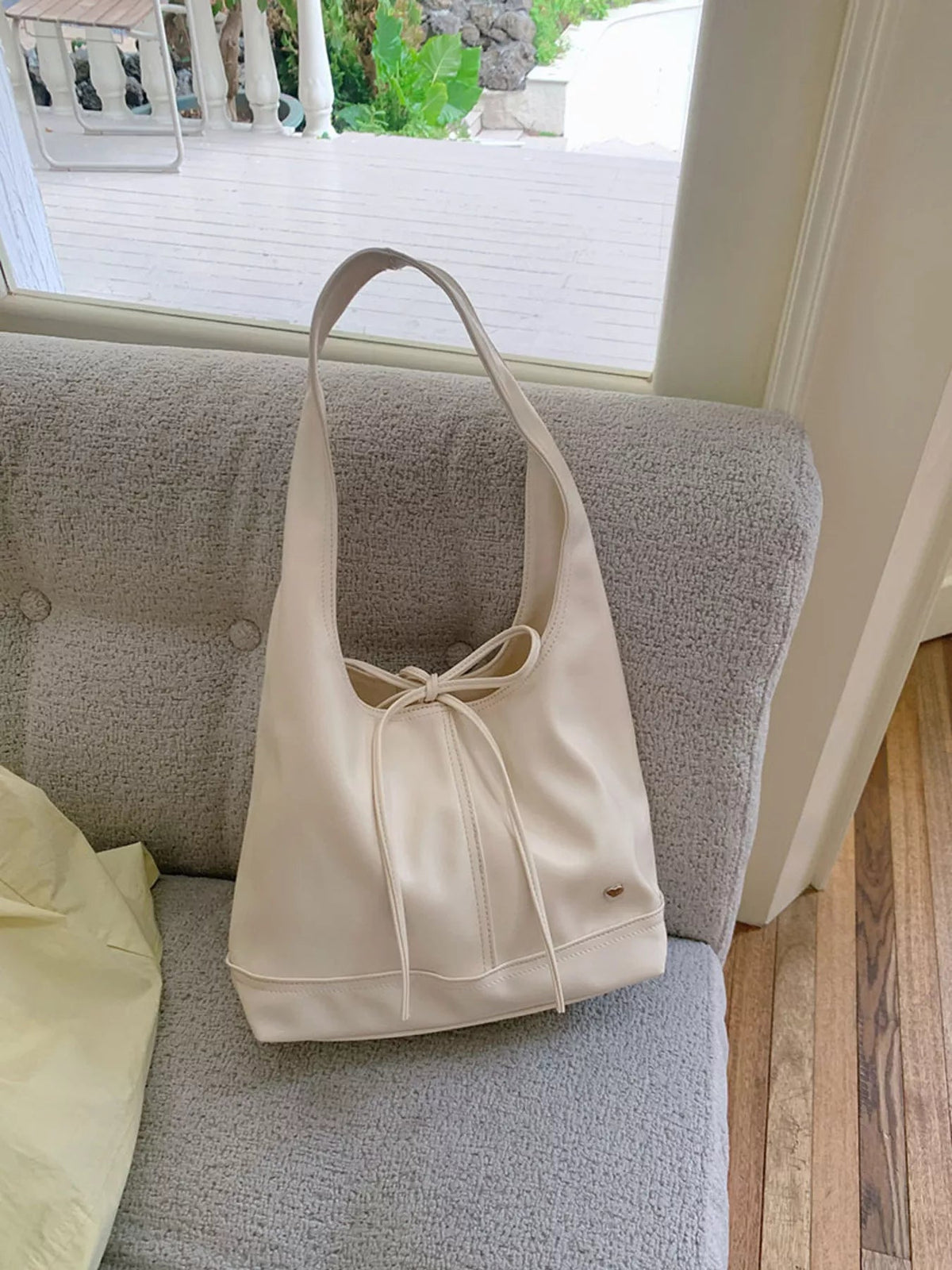 Knotted Leather Shoulder Bag for Women – Minimalist Everyday Handbag - Sundrift
