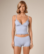 Lace Trim Cami & Shorts Pajama Set for Women – Soft Satin Sleepwear - Sundrift