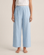 Lightweight Linen Blend Wide Leg Pants for Women – Casual Summer Beach Trousers - Sundrift