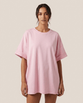Oversized T-Shirt for Women – Gina Basic Cotton Tee, One Size, 19 Colours - Sundrift