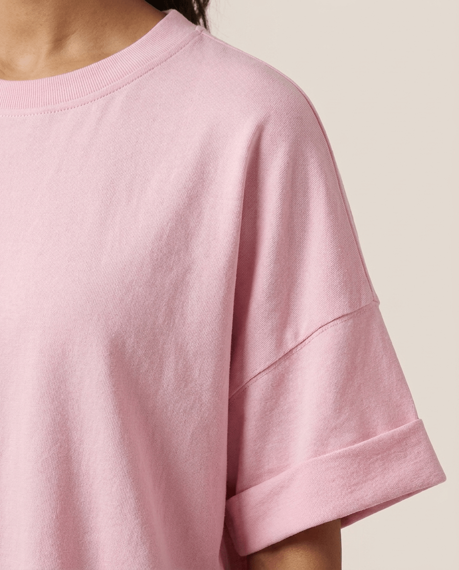 Oversized T-Shirt for Women – Gina Basic Cotton Tee, One Size, 19 Colours - Sundrift