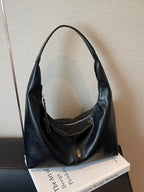 PU Leather Hobo Shoulder Bag for Women – Slouchy Everyday Handbag - Sundrift