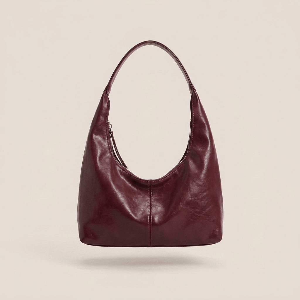 PU Leather Hobo Shoulder Bag for Women – Slouchy Everyday Handbag - Sundrift