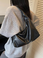 PU Leather Hobo Shoulder Bag for Women – Slouchy Everyday Handbag - Sundrift