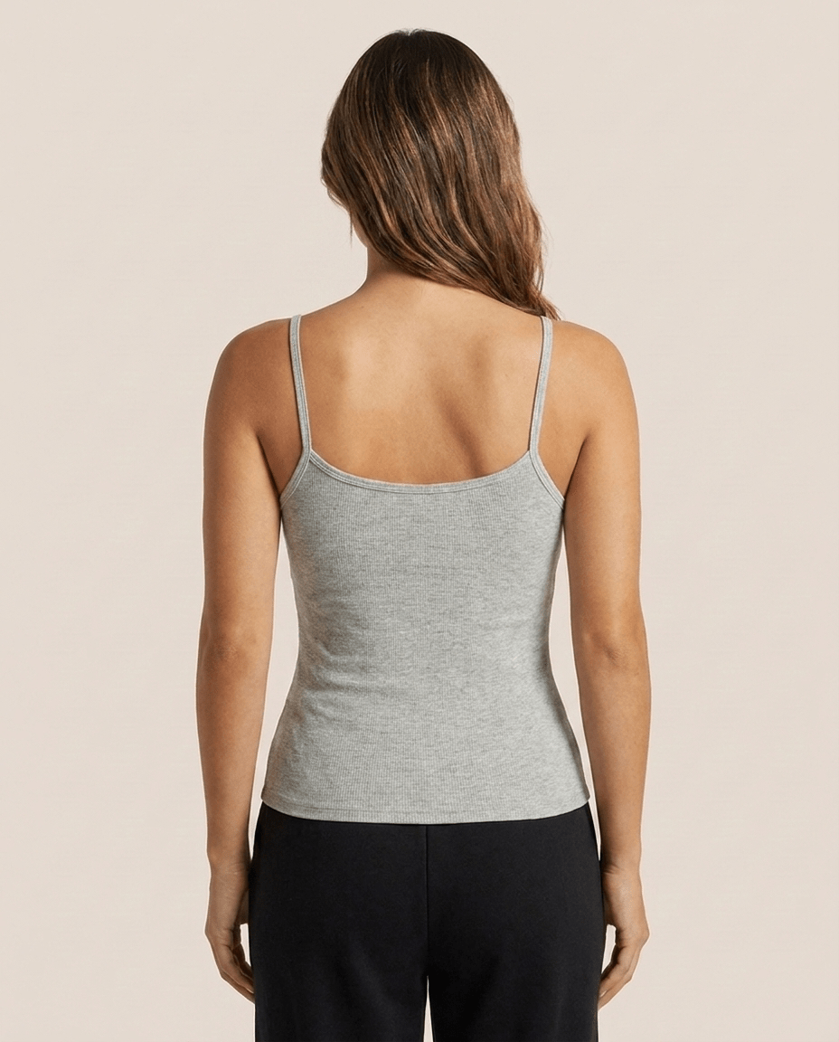 Ribbed Padded Cami Top 3 Pack for Women – Sleeveless Basic Crop Tank Tops - Sundrift