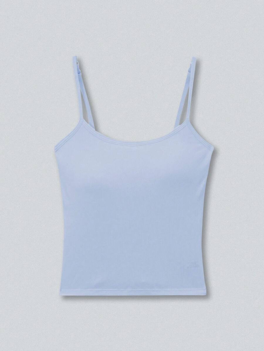 Ribbed Padded Cami Top 3 Pack for Women – Sleeveless Basic Crop Tank Tops - Sundrift