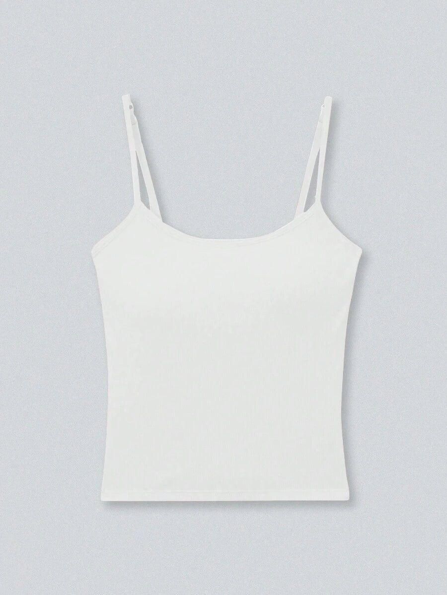 Ribbed Padded Cami Top 3 Pack for Women – Sleeveless Basic Crop Tank Tops - Sundrift