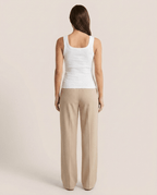 Ribbed Square Neck Tank Top for Women – Fitted Sleeveless Basic Top - Sundrift