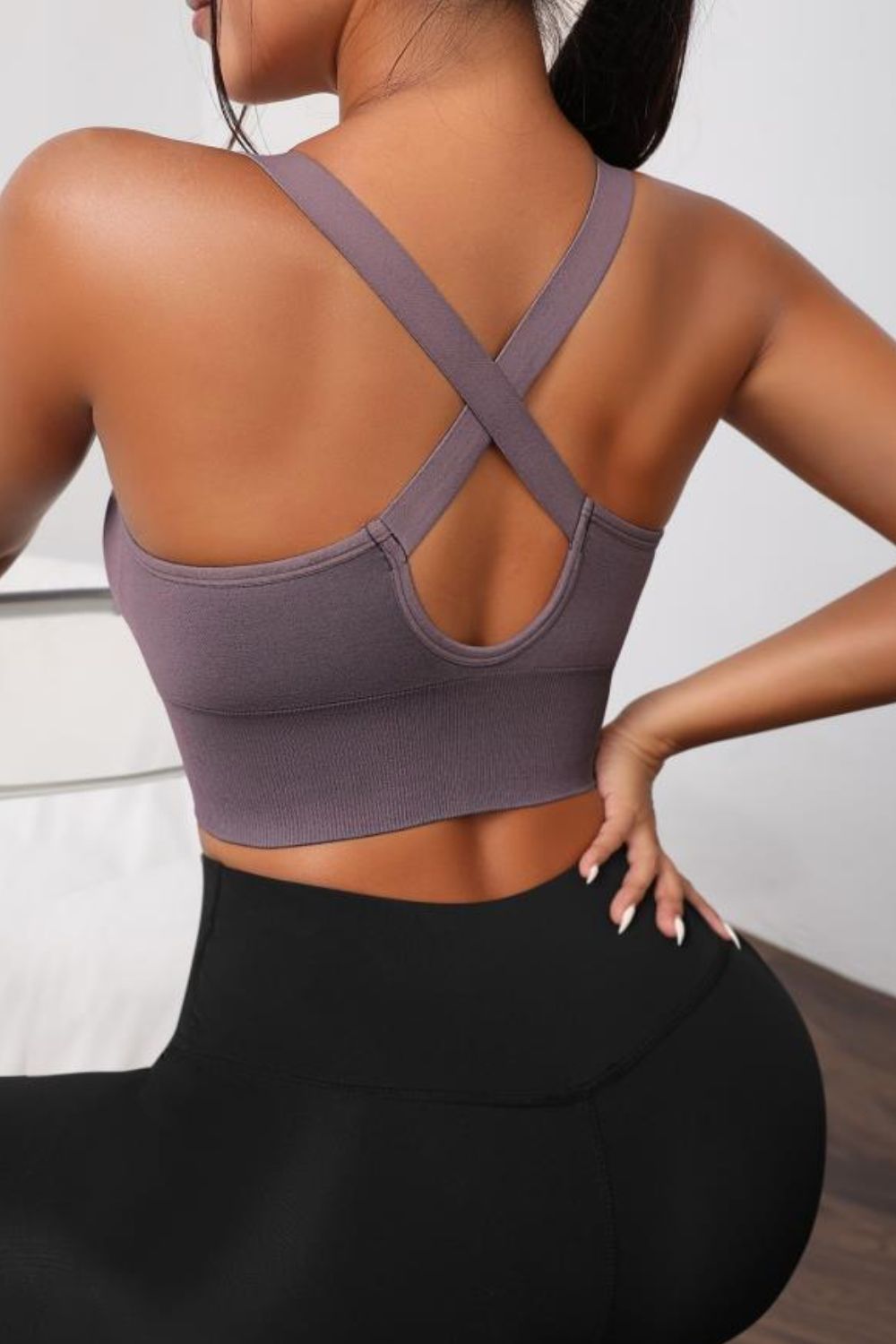 Scoop Neck Longline Sports Bra for Women – Supportive Yoga & Gym Bra - Sundrift