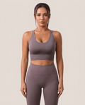 Scoop Neck Longline Sports Bra for Women – Supportive Yoga & Gym Bra - Sundrift