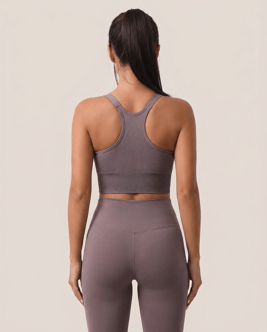 Scoop Neck Longline Sports Bra for Women – Supportive Yoga & Gym Bra - Sundrift