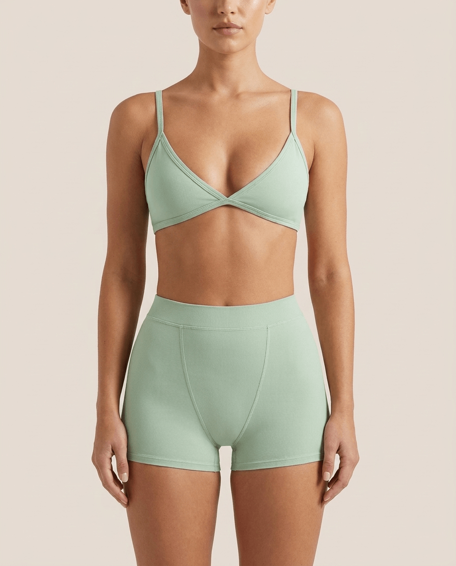Seamless Bra & High Waist Boyshorts Set for Women – Underwear Set - Sundrift