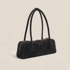Solid Colour Shoulder Bag for Women – Minimalist Leather Look Handbag - Sundrift