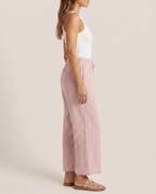 Striped Linen Wide Leg Pants for Women – Palazzo Beach Trousers with Pockets - Sundrift