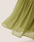 Two Piece Chiffon Summer Set for Women – V Neck Crop Top & Maxi Skirt - Sundrift
